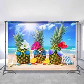 Lofaris Ocean Sunshine Pineapple Photoshoot Backdrop for Kids